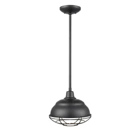 10 in. Pendant Light Matte Black Finish