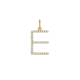 14k Large Diamond Initial Charm