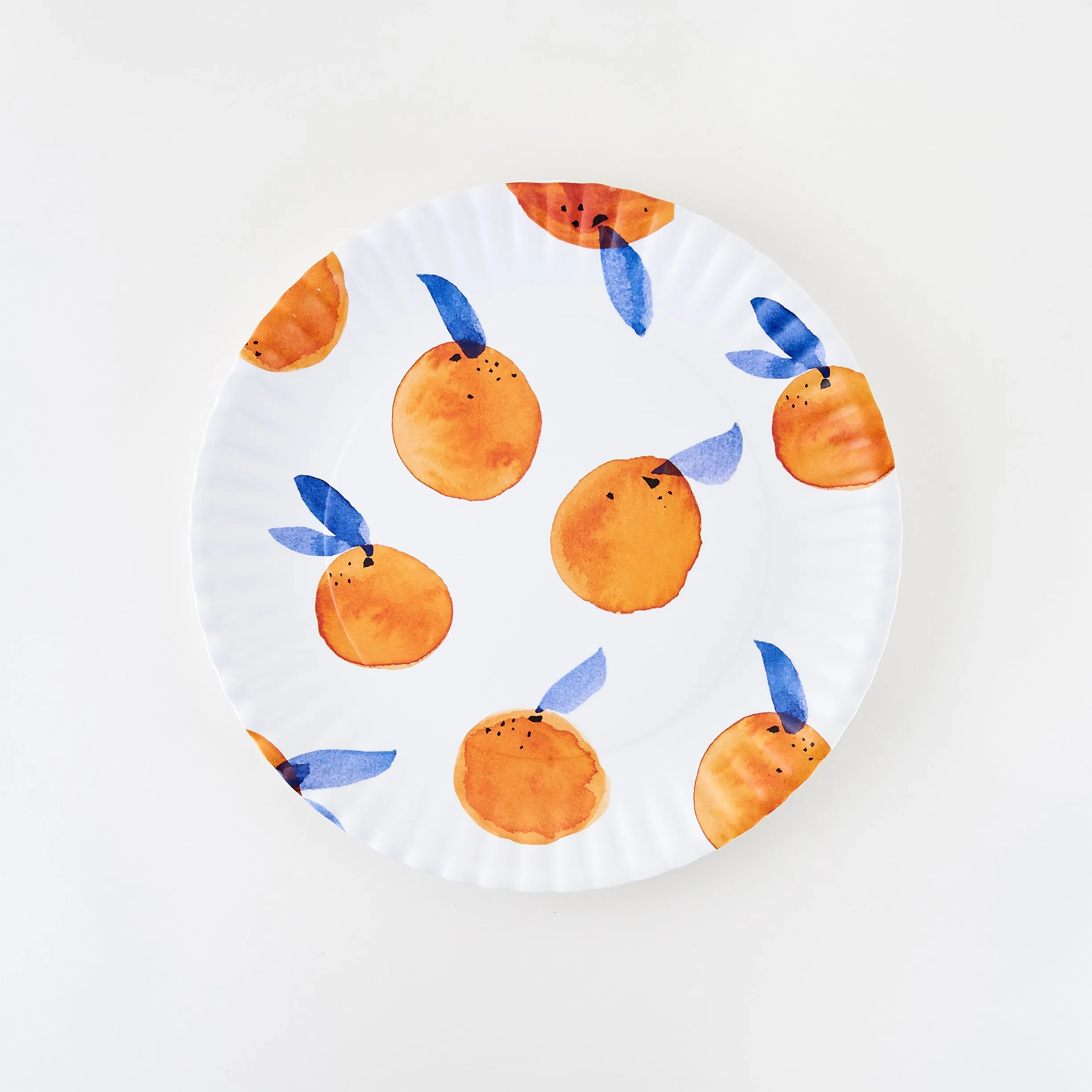 16" Round Fantastical Fruit Melamine Platter