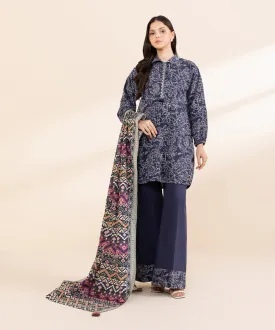 2 Piece - Printed Light Khaddar Suit