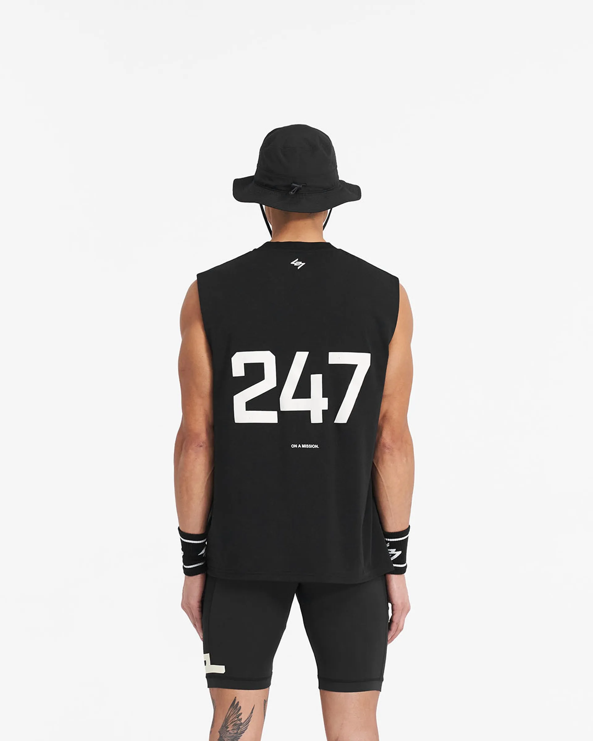 247 Oversized Tank - Jet Black