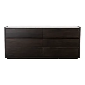 30" Moe'S Home Collection Ashcroft Acacia Double Dresser