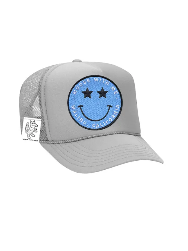 ADULT Trucker Hat with Interchangeable Velcro Patch (Gray)