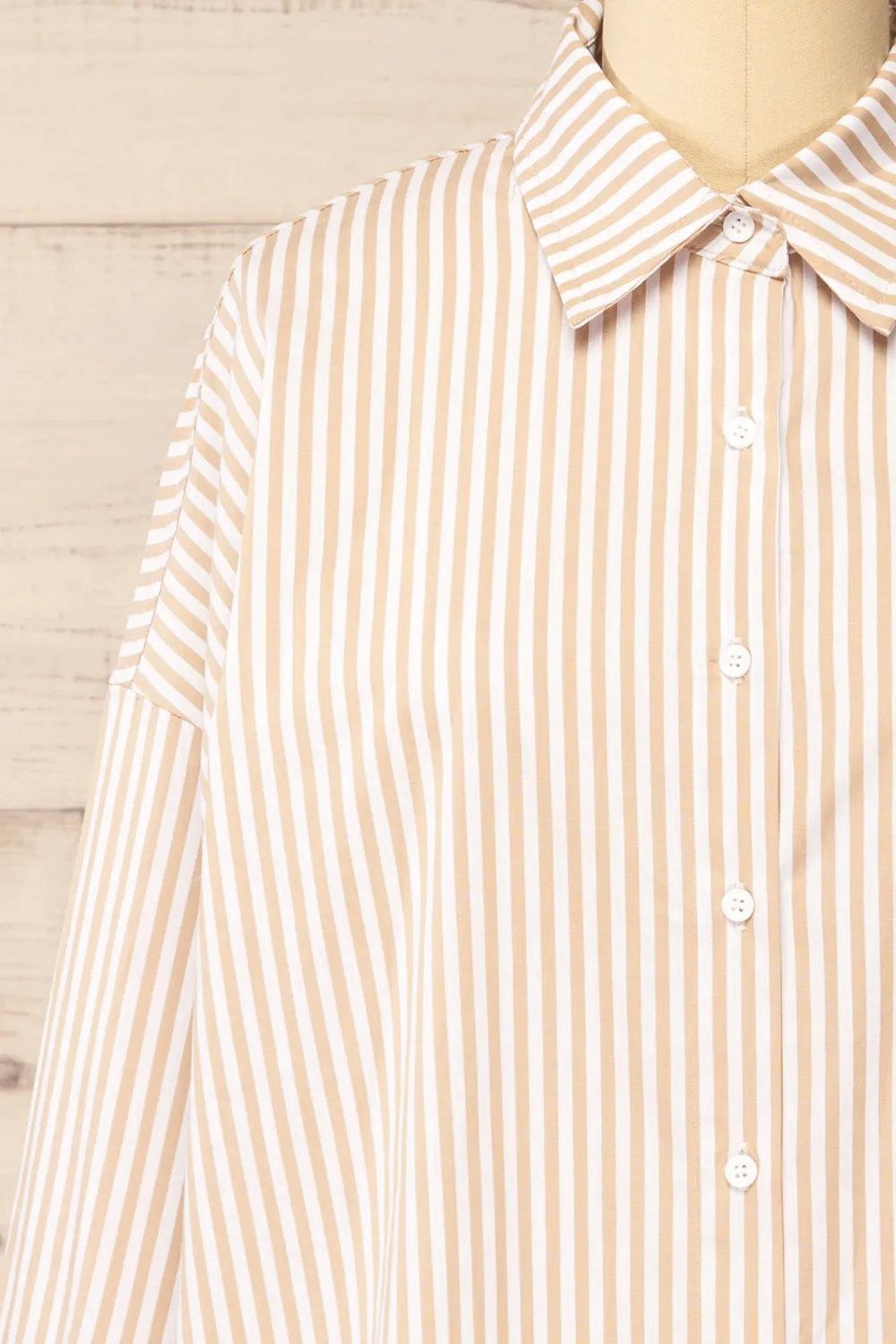 Alistaire | Oversized Striped Shirt Dress