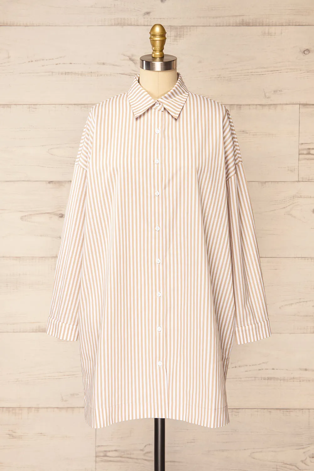 Alistaire | Oversized Striped Shirt Dress