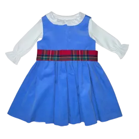 Anna Twirl Dress- Boone Hall Blue Corduroy