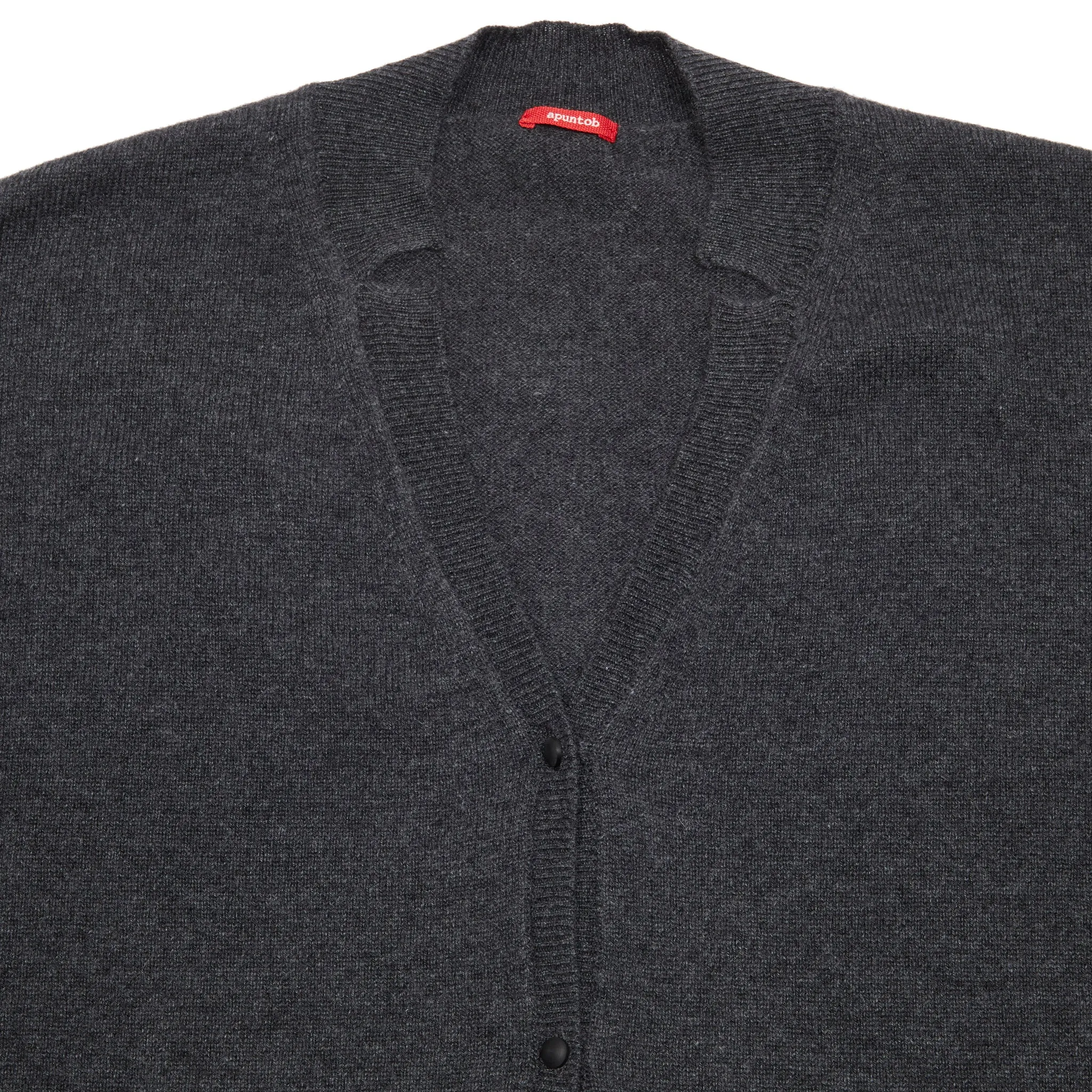 Anthracite Grey Cashmere Cardigan - Apuntob P1920/TS849