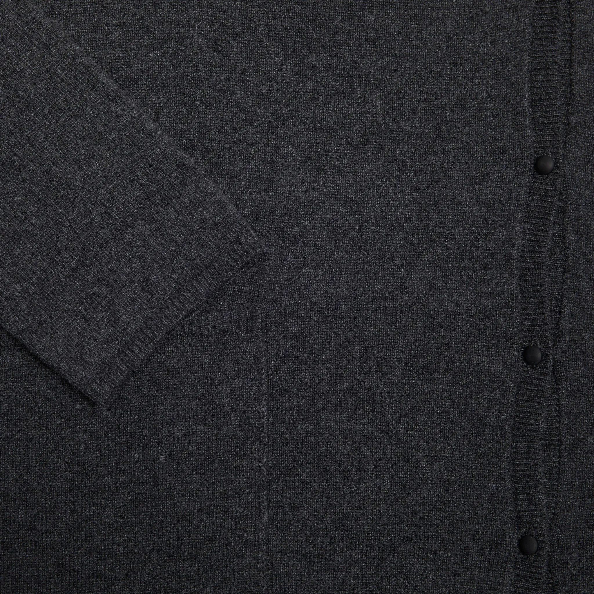 Anthracite Grey Cashmere Cardigan - Apuntob P1920/TS849