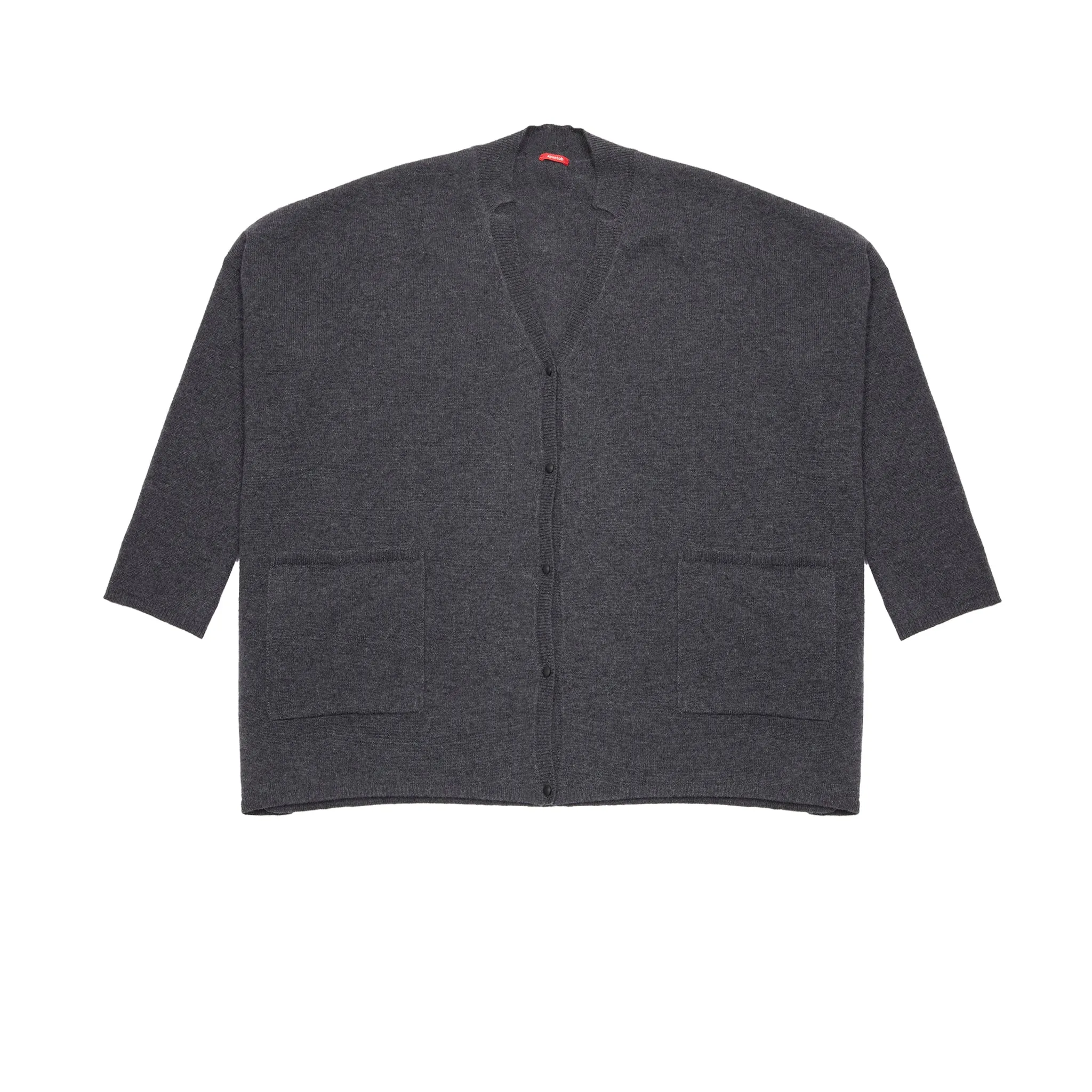 Anthracite Grey Cashmere Cardigan - Apuntob P1920/TS849