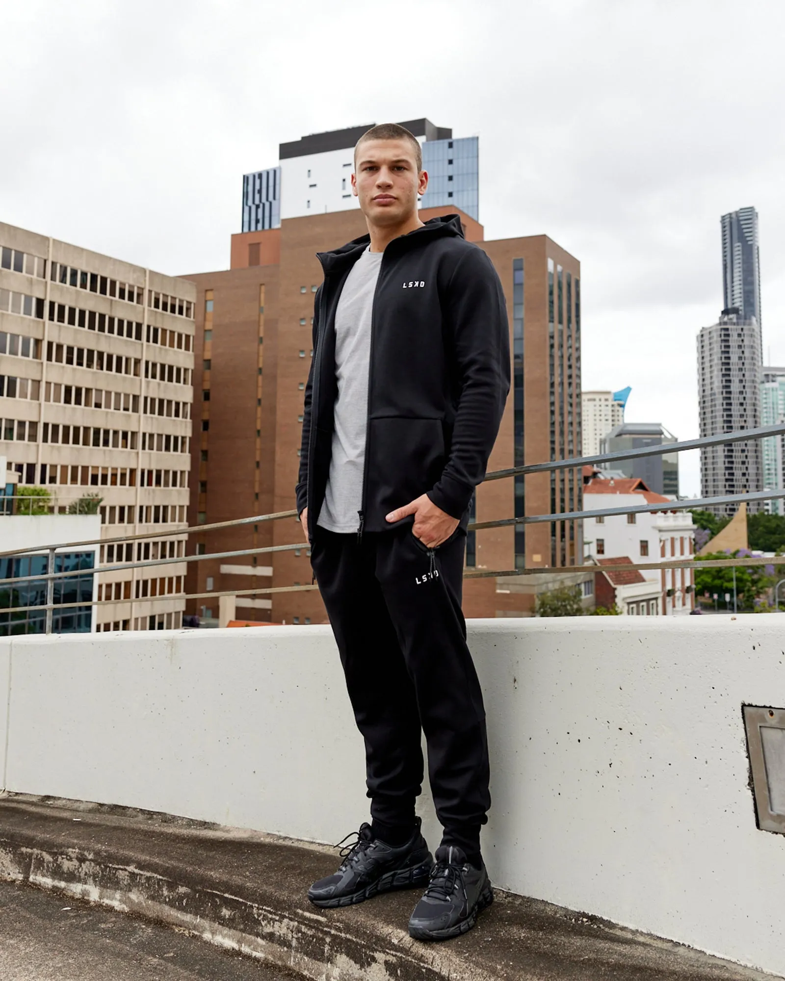 Athlete ForgedFleece Zip Up Hoodie - Black