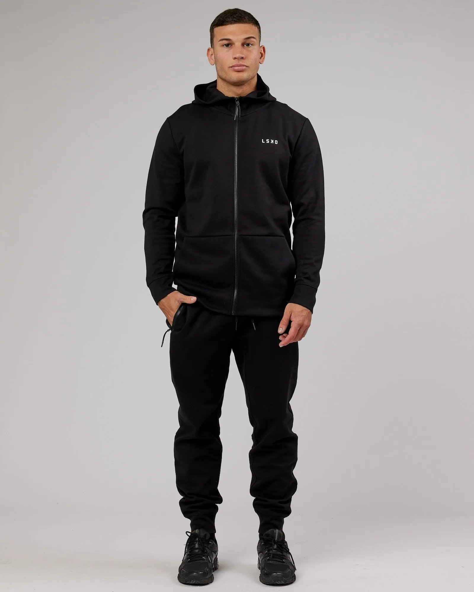 Athlete ForgedFleece Zip Up Hoodie - Black