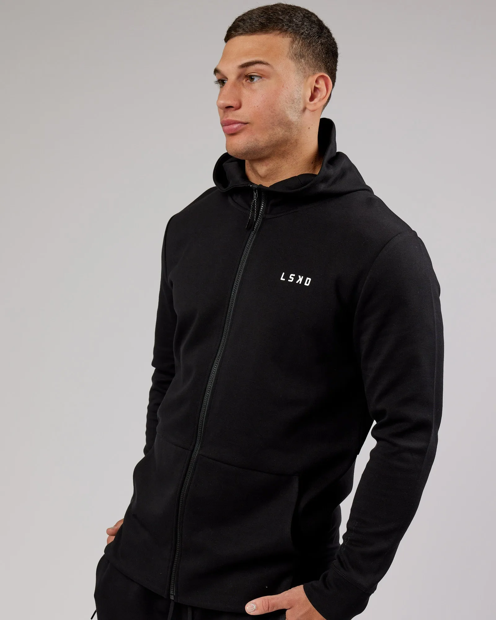 Athlete ForgedFleece Zip Up Hoodie - Black