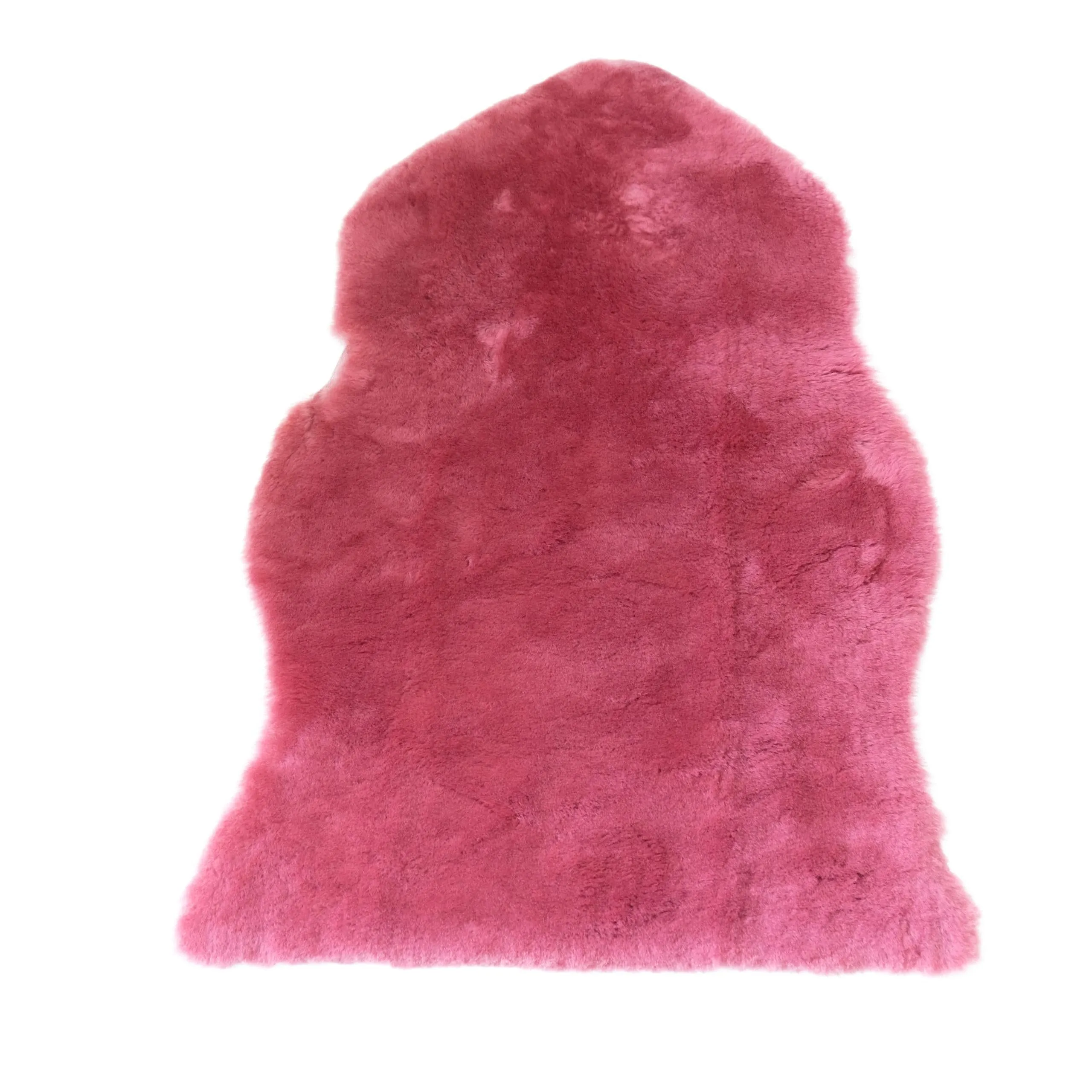 Baby Lambskin Rug - Rose Red - Australian Merino