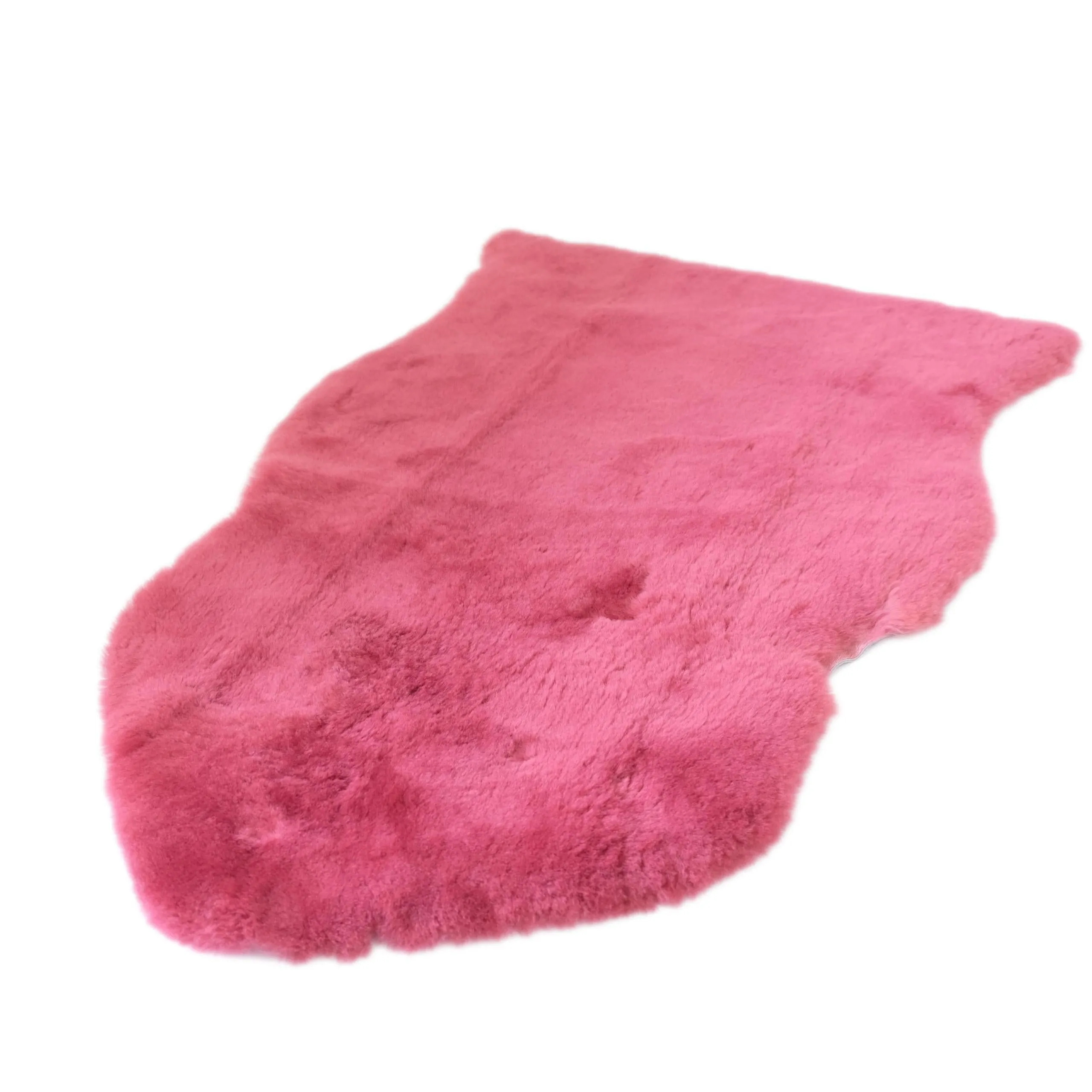 Baby Lambskin Rug - Rose Red - Australian Merino