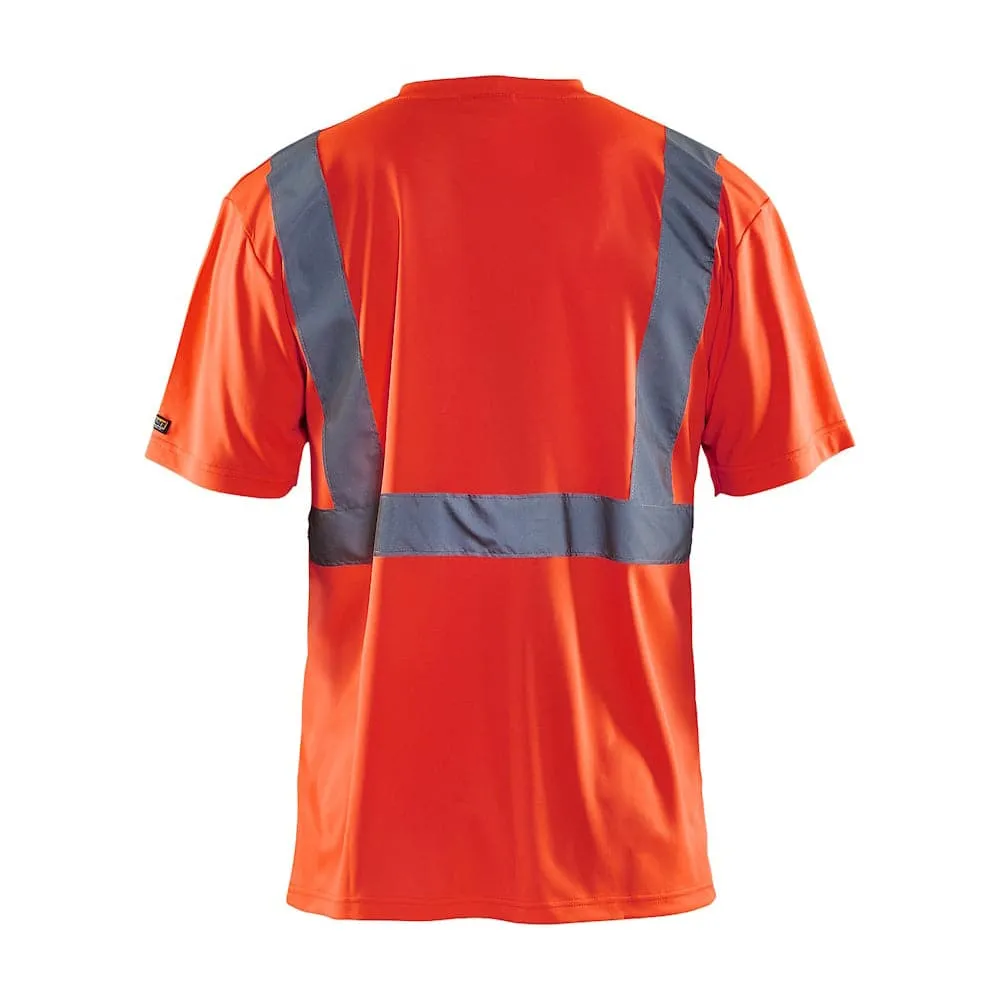 Blaklader 3313 Hi-Vis V-Neck Short Sleeve T-Shirt