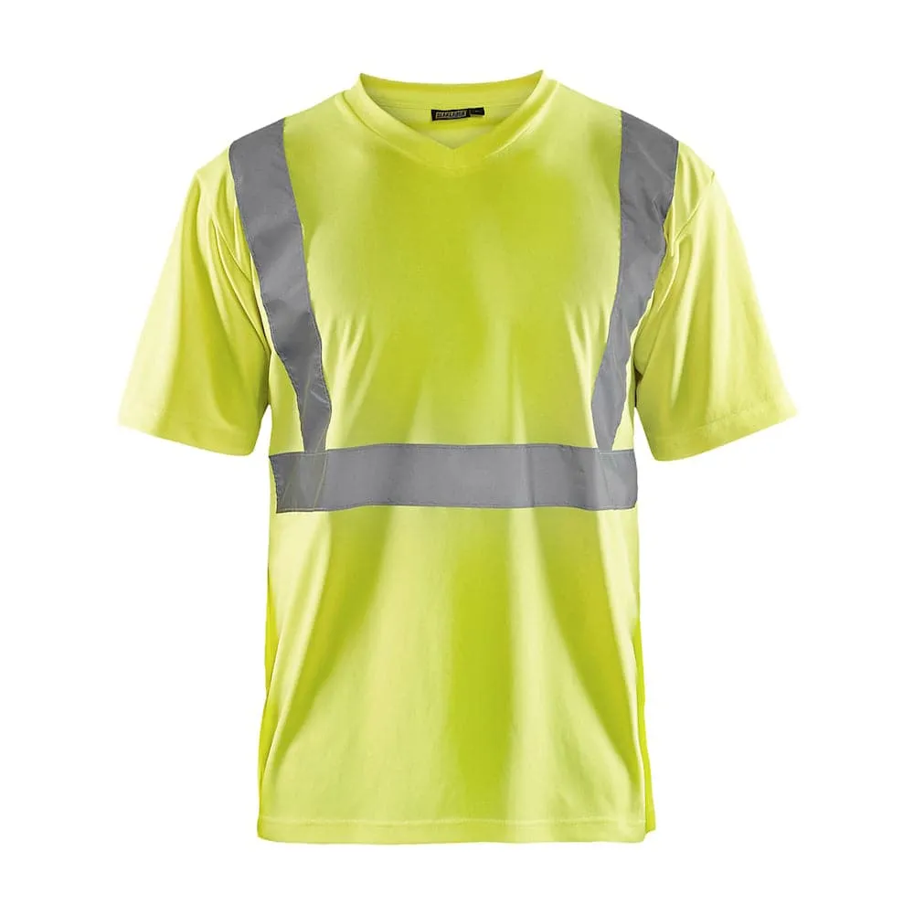 Blaklader 3313 Hi-Vis V-Neck Short Sleeve T-Shirt