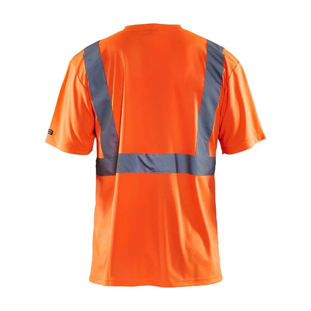 Blaklader 3313 Hi-Vis V-Neck Short Sleeve T-Shirt