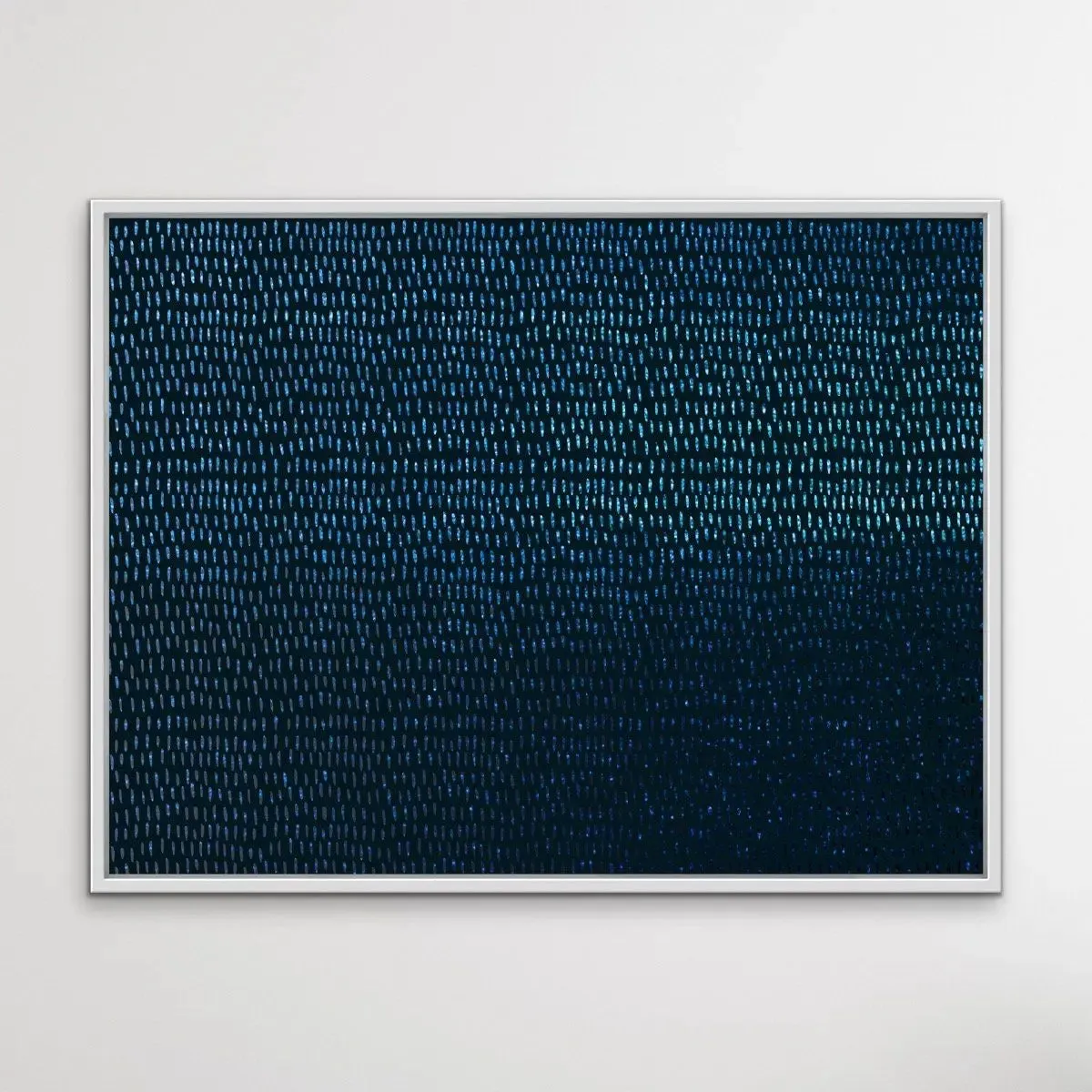 Blue Lines - Dark Blue Abstract Artwork Print