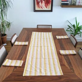 BOHO MUSTARD Table Runner and Napkin Set