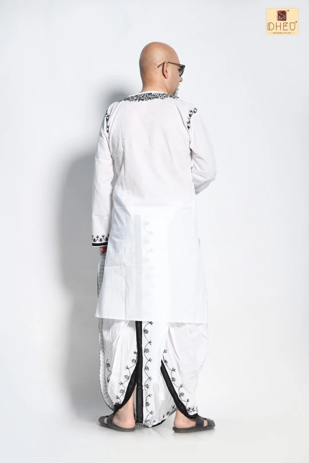 Boitaranir Tire- Dheu Designer Kurta-Dhoti(Optional)Set