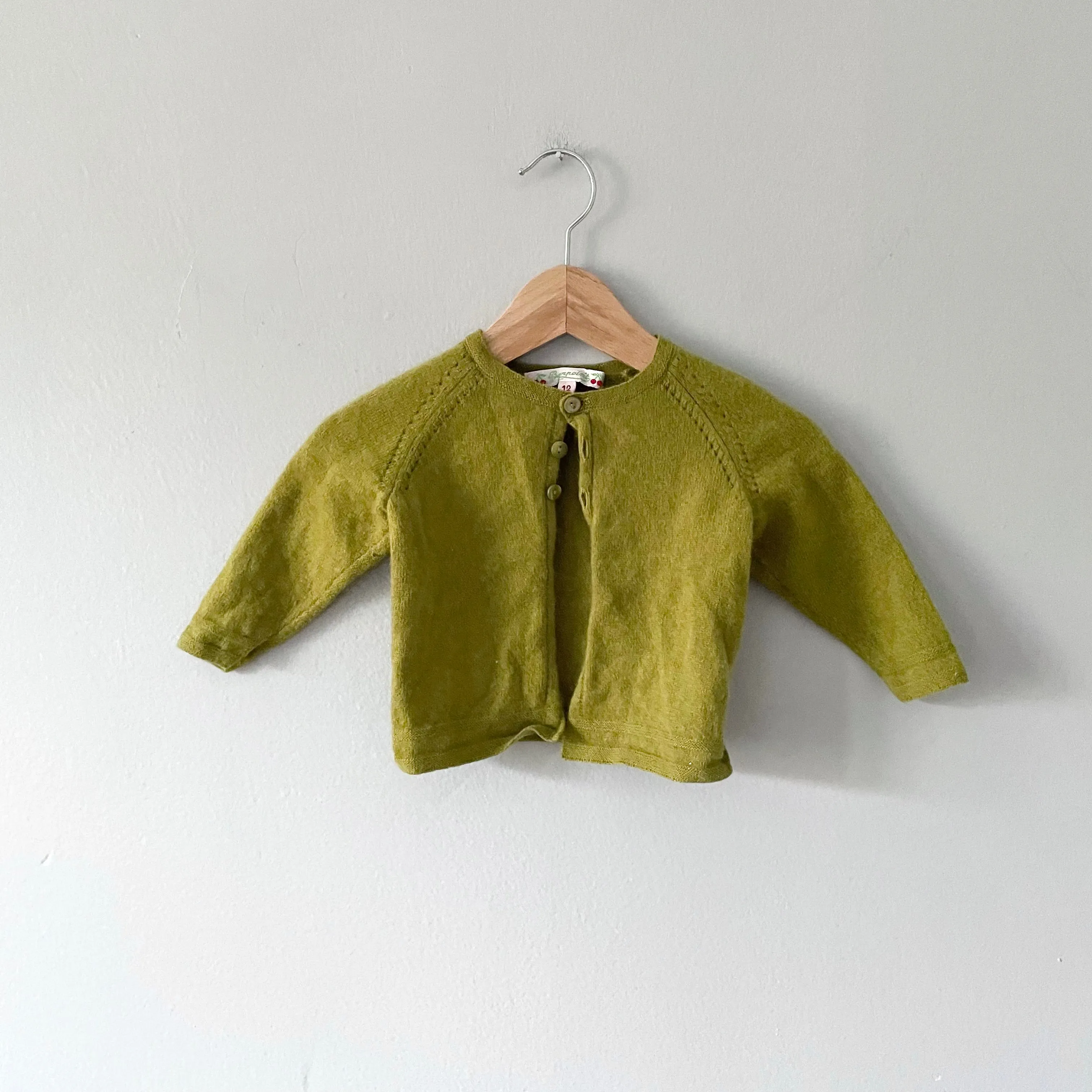 Bonpoint / 100% cashmere cardigan / 12M