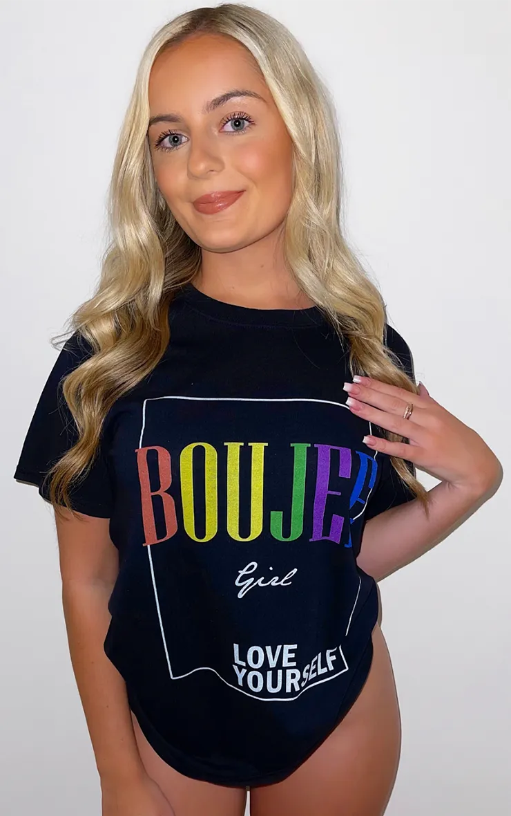 Boujee Girl Love Yourself Black T-Shirt