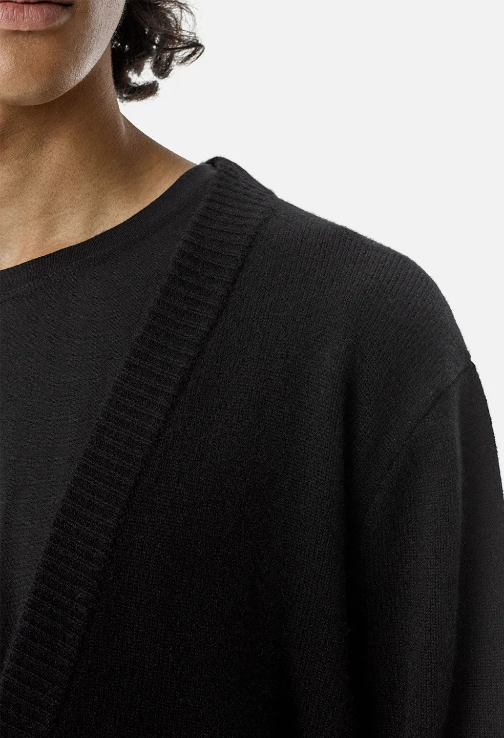 Cashmere Cardigan / Black