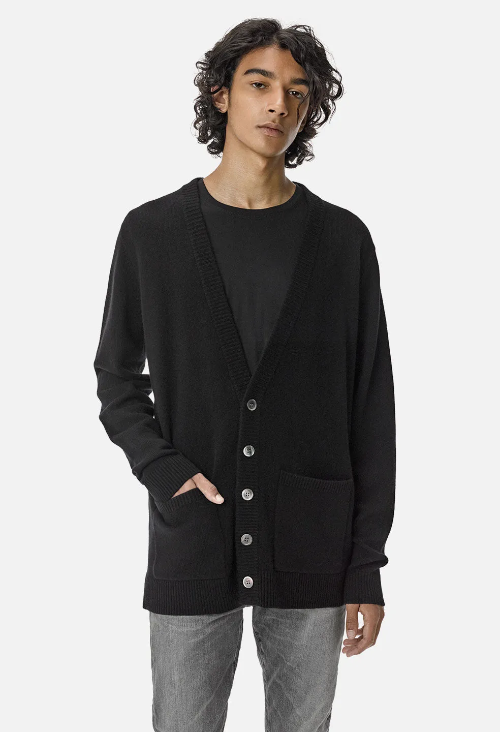 Cashmere Cardigan / Black