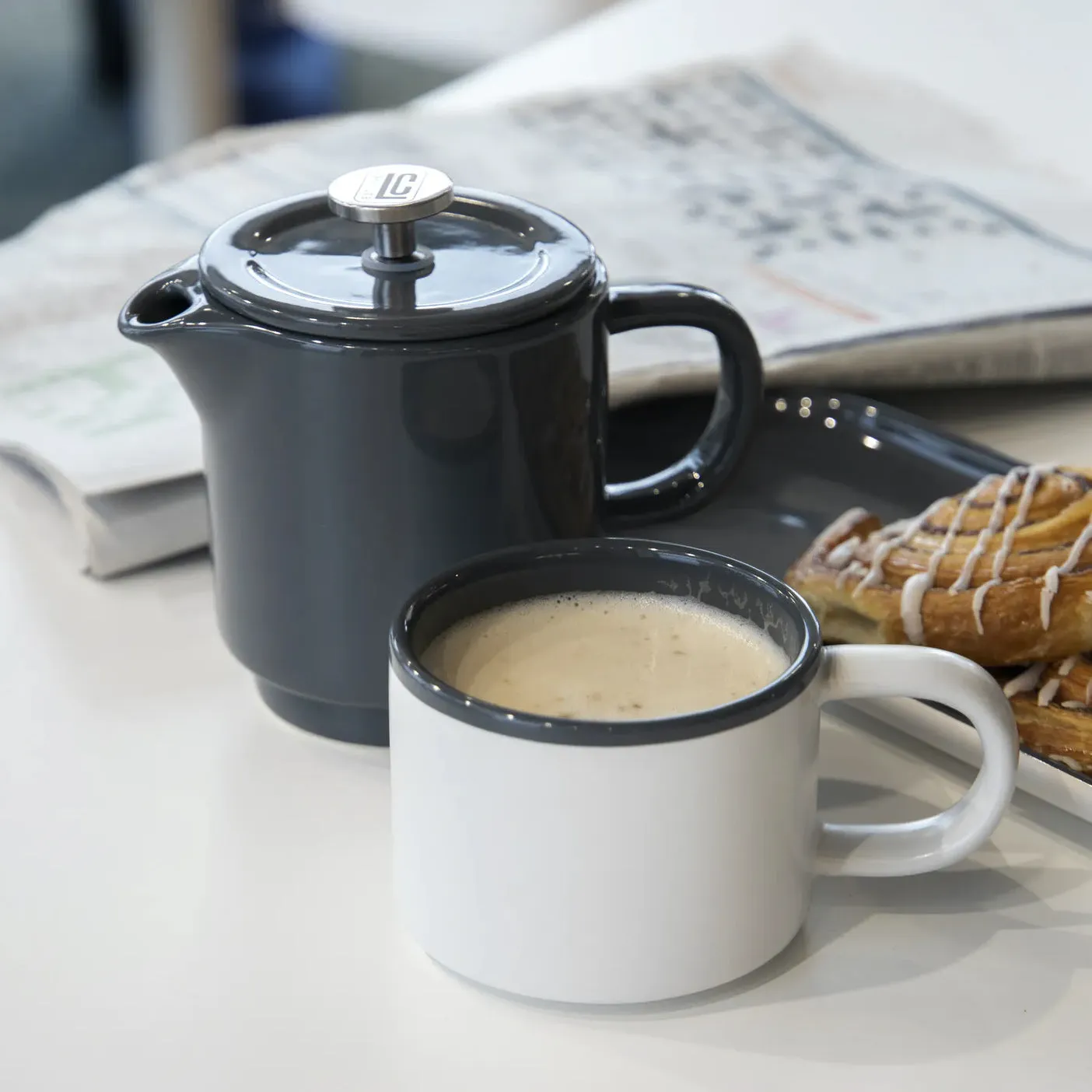 Ceramic Cafetiere Coffee-for-one Pot