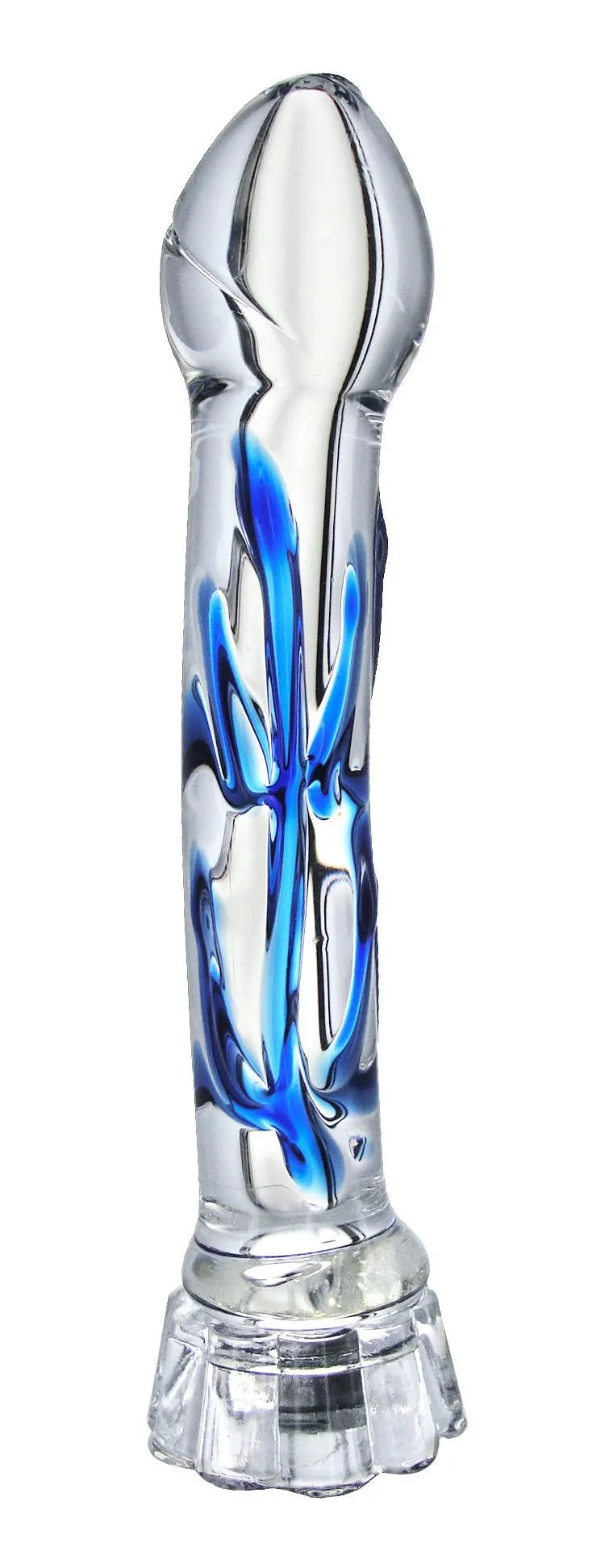 Chakra Illuminating Glass Dildo