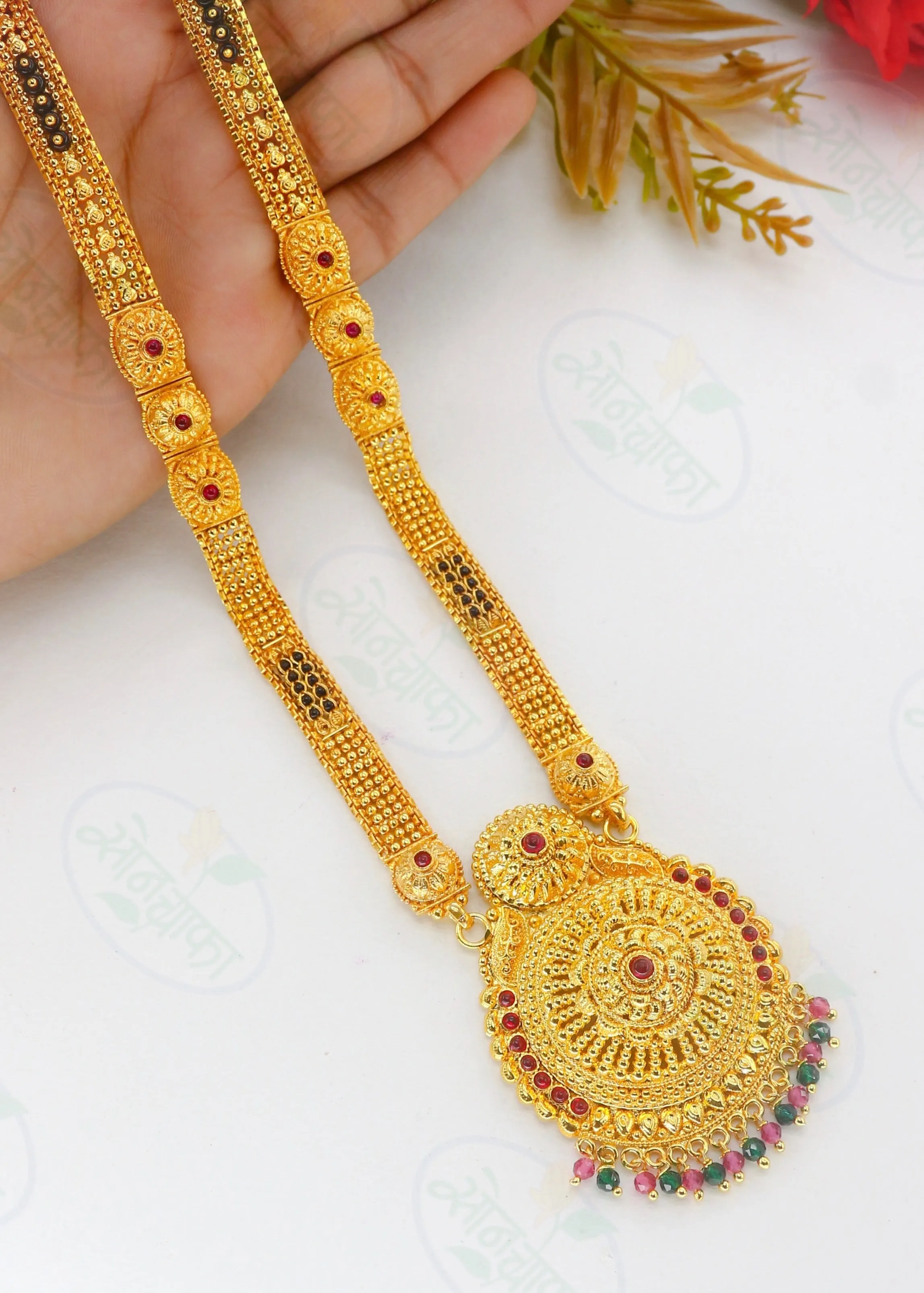 Elegant Peshwai-Inspired Mangalsutra Necklace