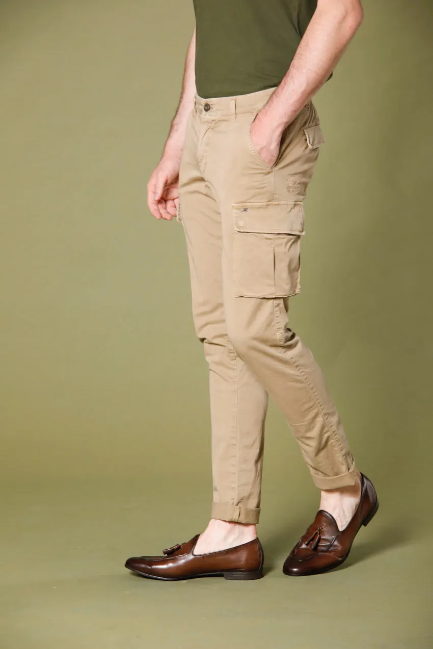 Chile pantalone cargo uomo in twill extra slim ①