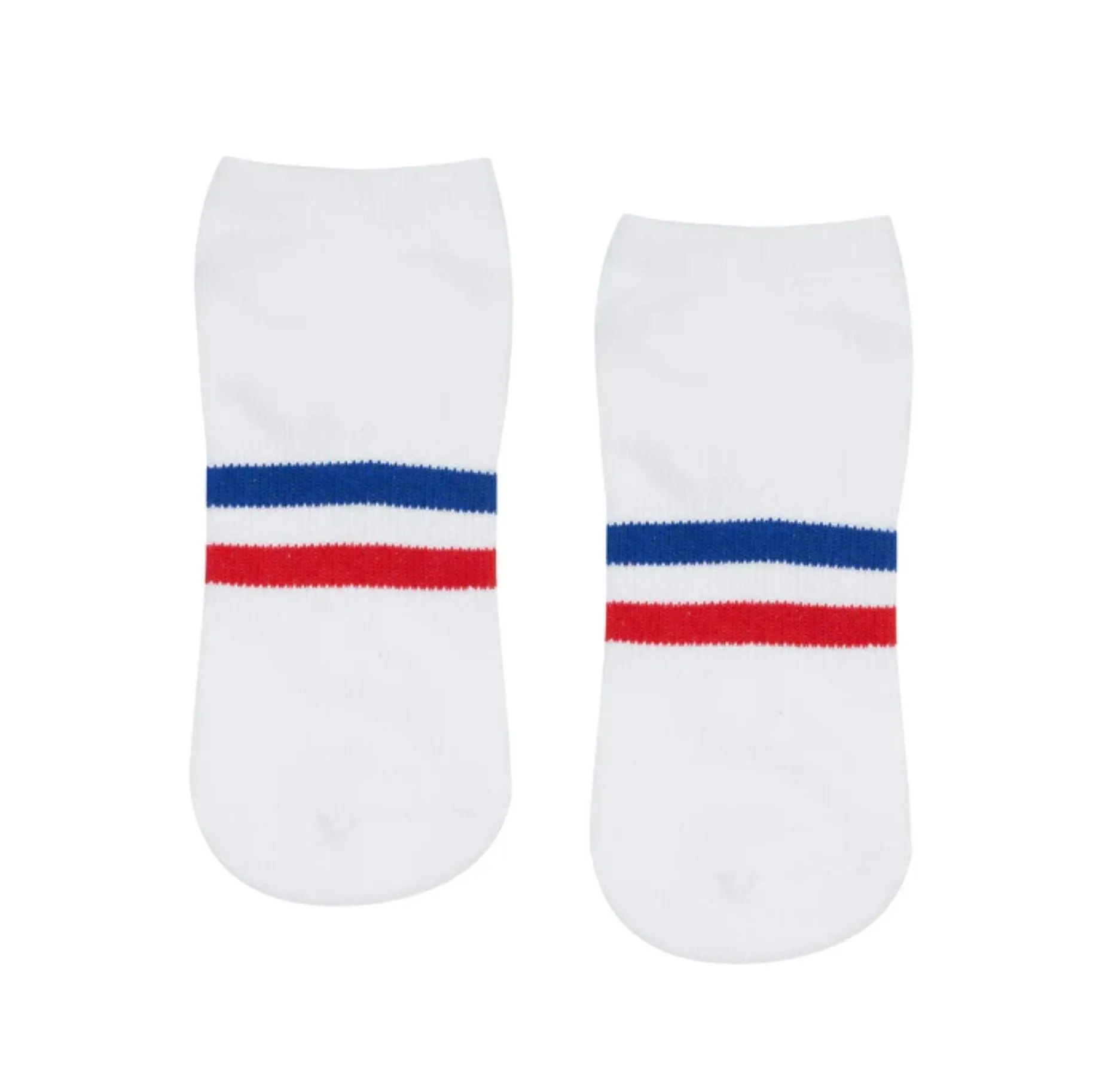 Classic Low Rise Striped Grip Socks - (Barre / Pilates)