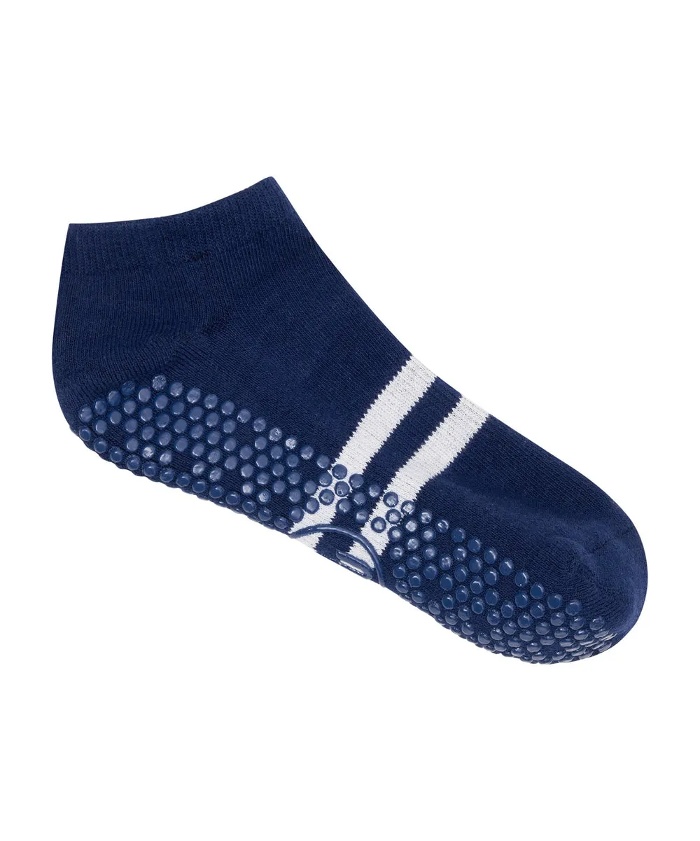 Classic Low Rise Striped Grip Socks - (Barre / Pilates)