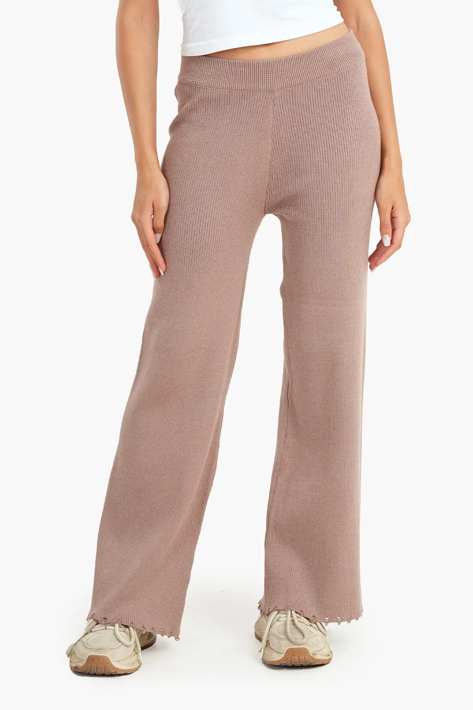 Coffee Wool Lounge Pants