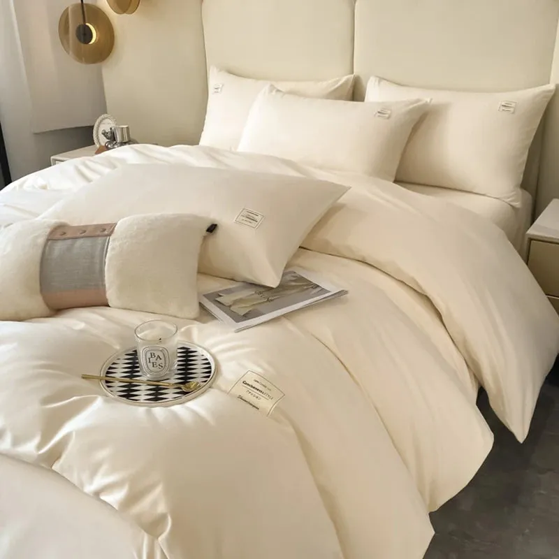 Cotton Duvet Cover Solid Color Duvet Cover Extra King Set Soft Comfortable Bedding PillowCases Purchased Separately