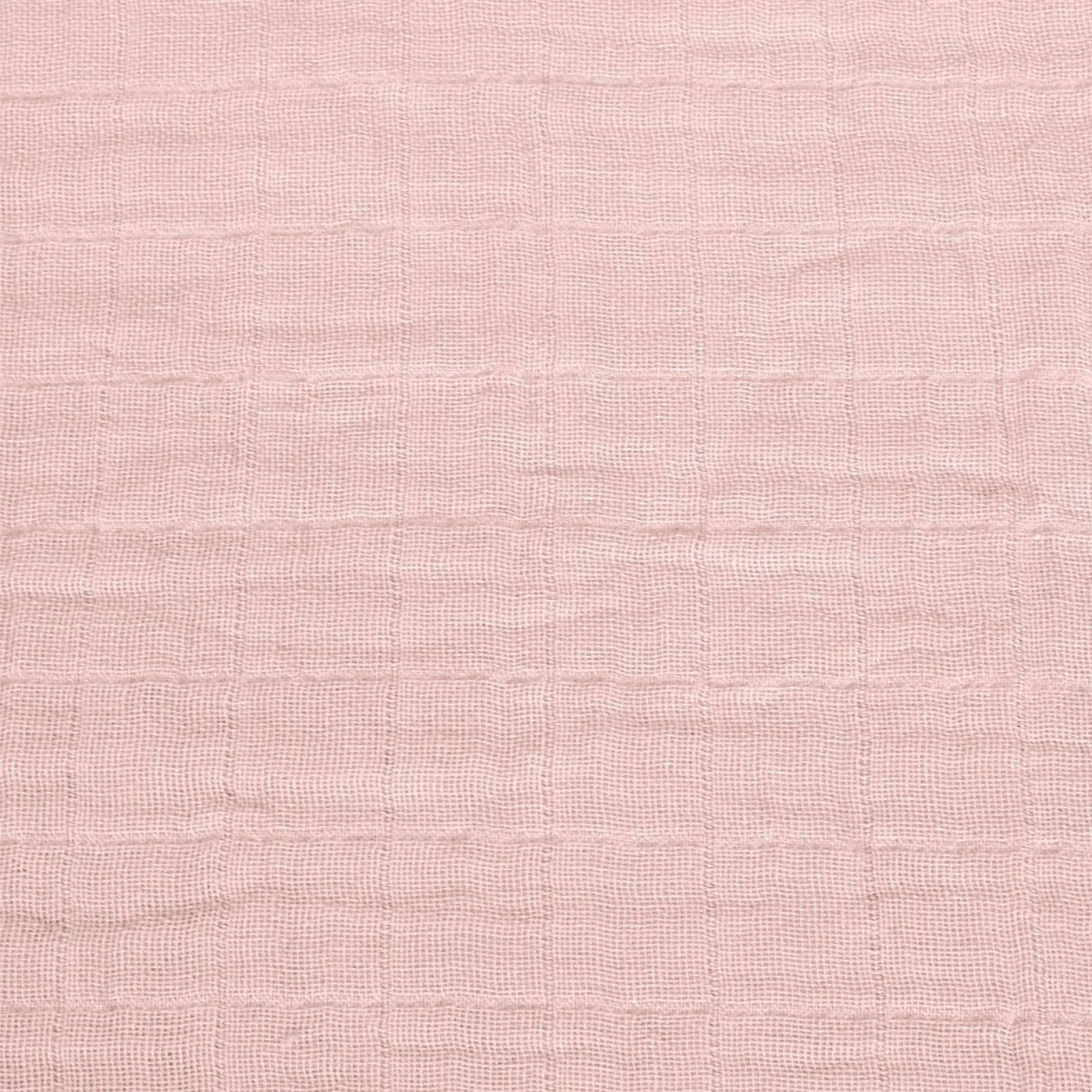 Cotton muslin change pad cover - pink