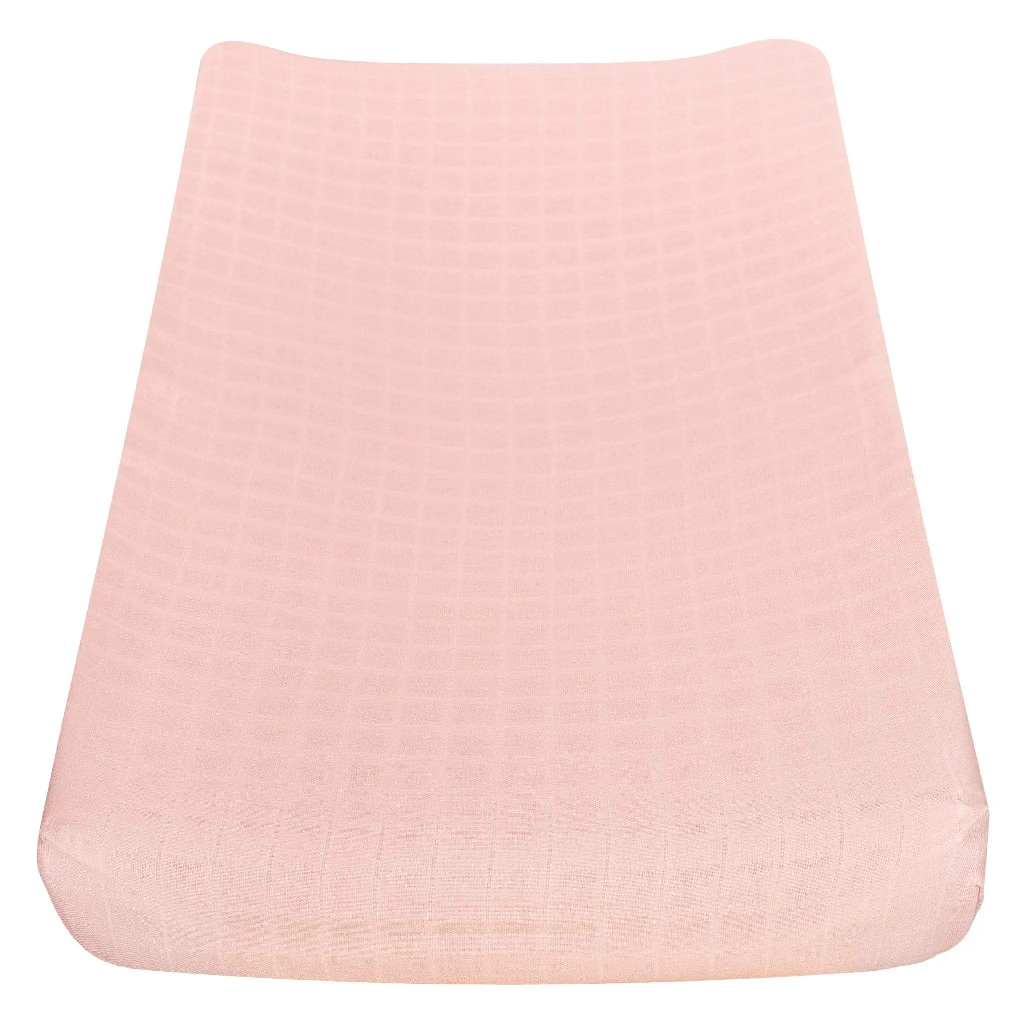 Cotton muslin change pad cover - pink