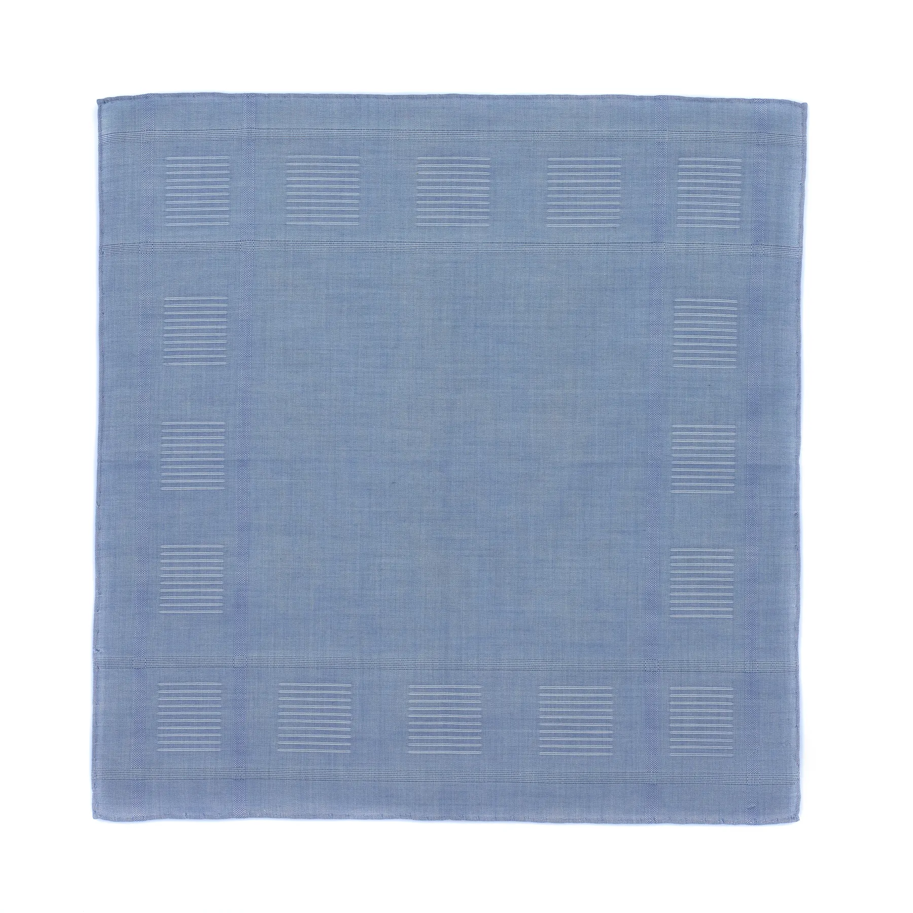 Cotton Pocket Square in Light Blue