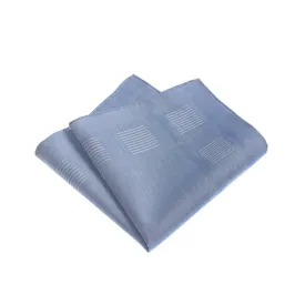 Cotton Pocket Square in Light Blue