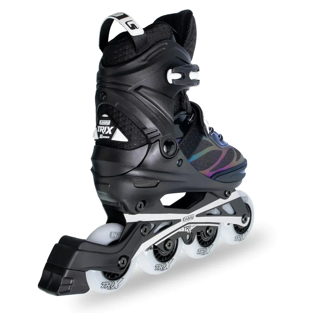 Crazy - Trix Adjustable Inline Skate - Black