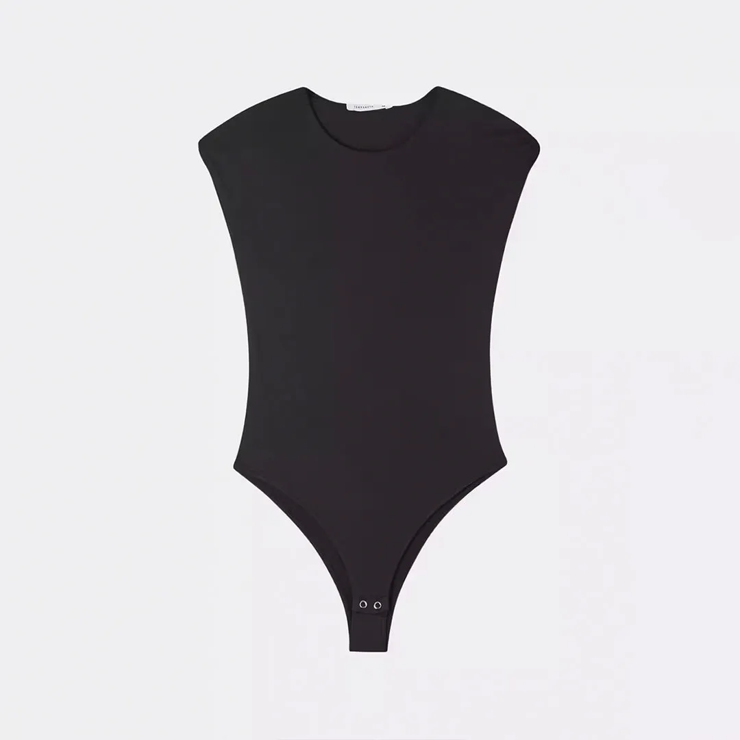 Crew Neck Cap Sleeve Bodysuit