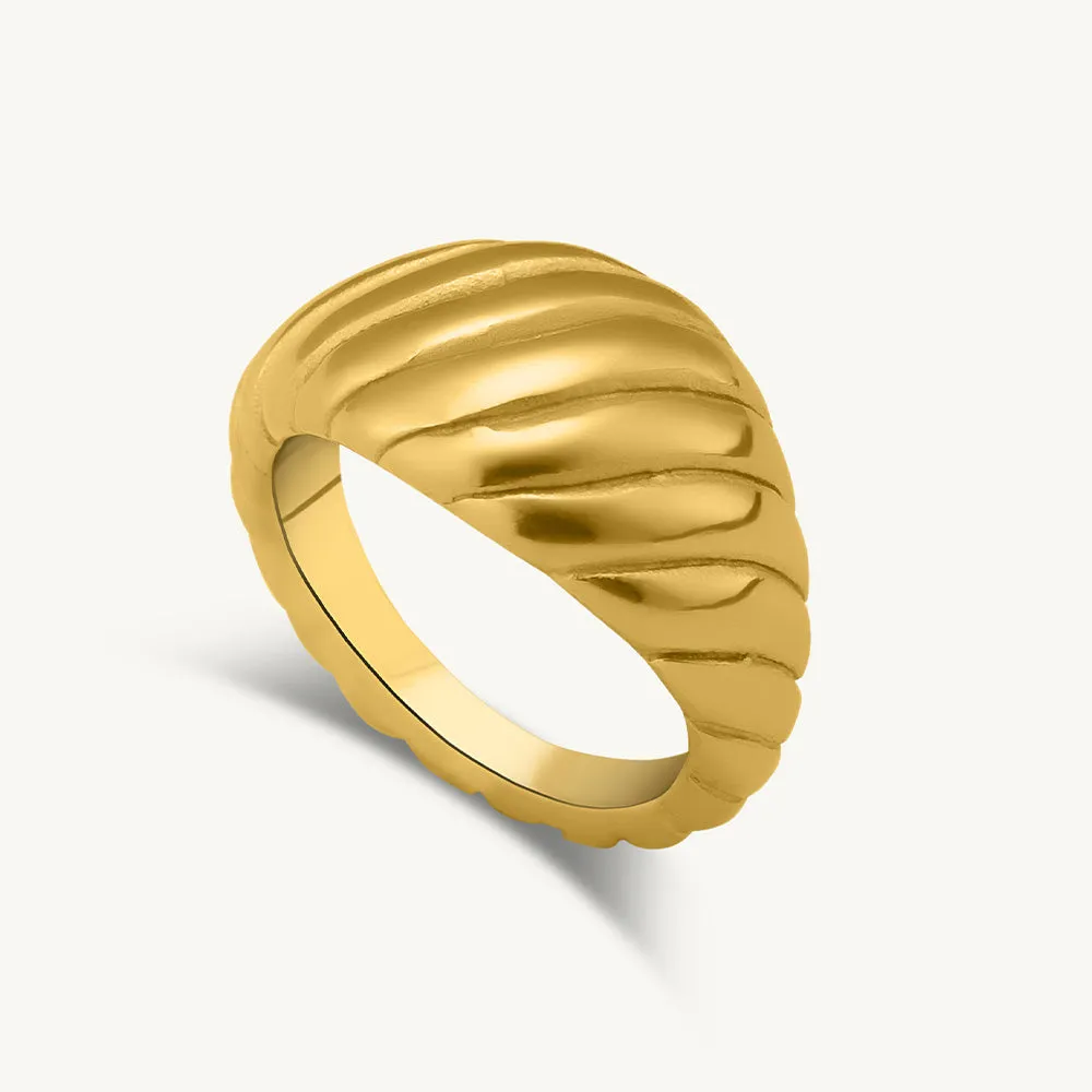 Croissant Dome Ring