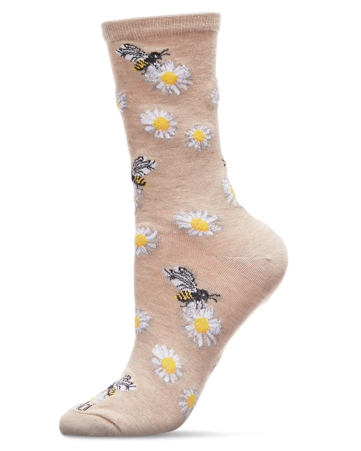 Daisy Bees Bamboo Blend Crew Sock