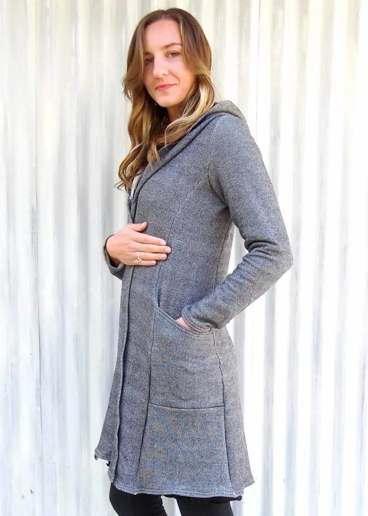 Dark Gray Alexandra Duster