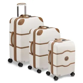 Delsey Chatelet Air 2.0 Set - 3 Piece Hardsided Luggage - Angora