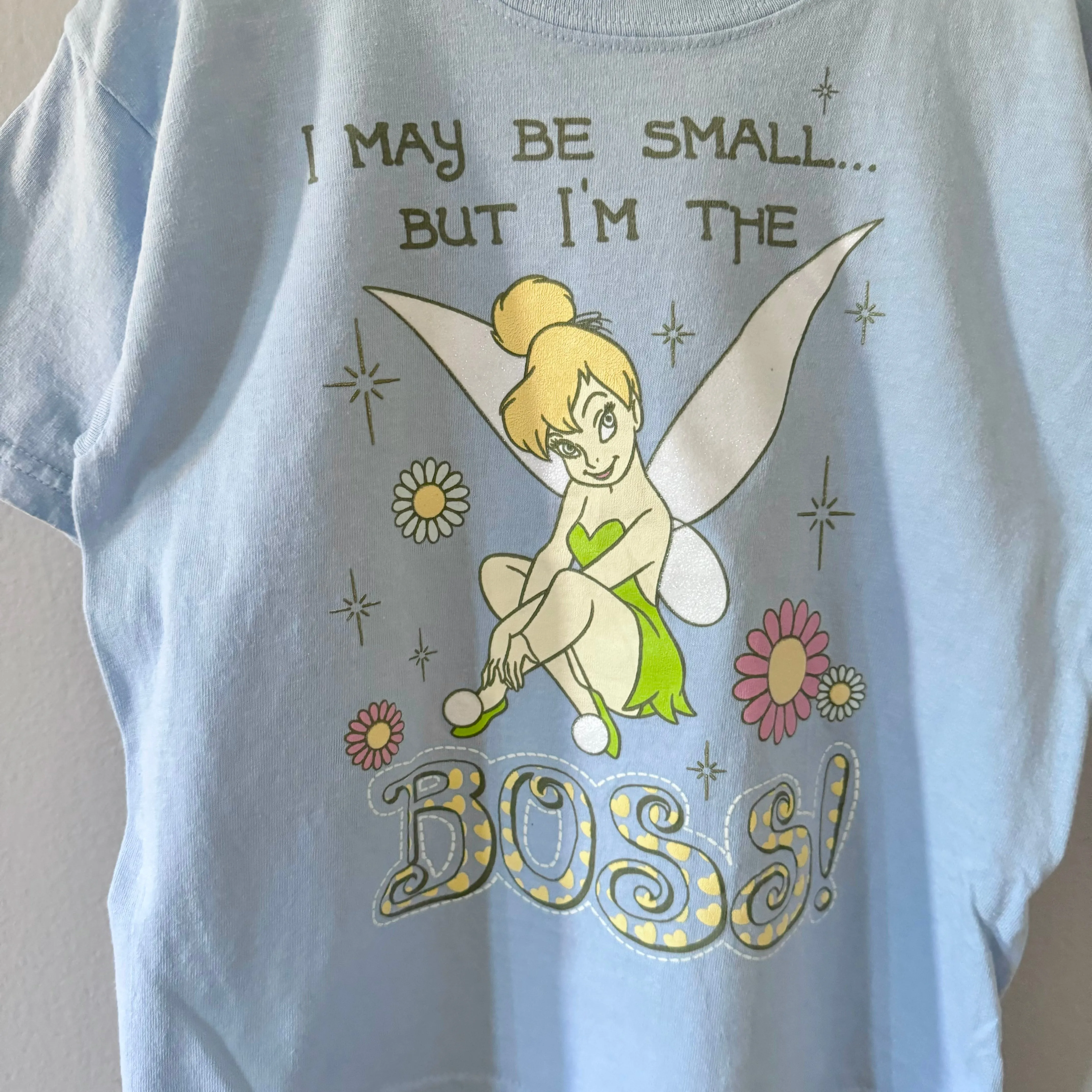 Disney / Tinker bell blue T-shirt / 4-5Y(Fits large)