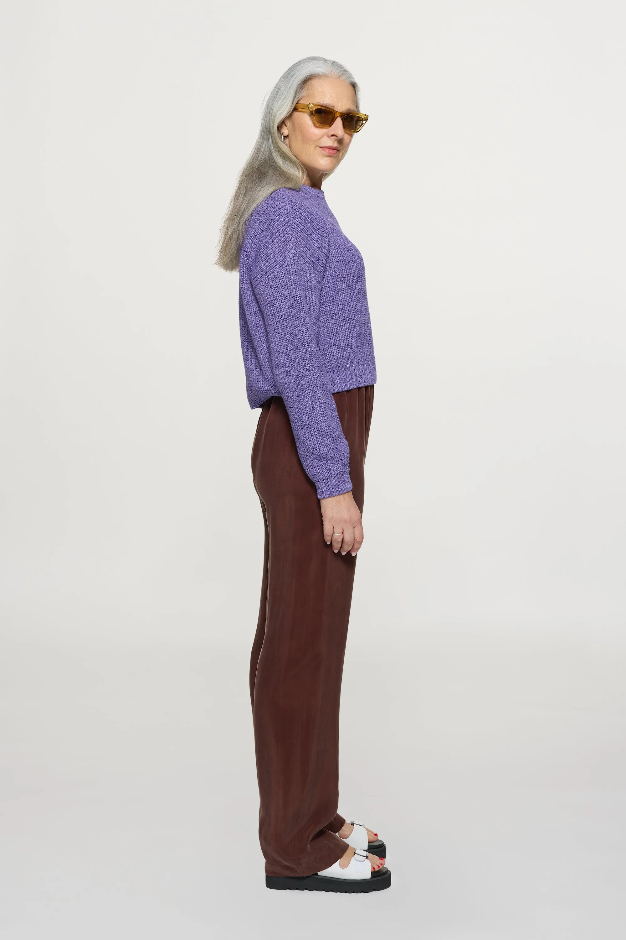 Ella Pants Brown Tall