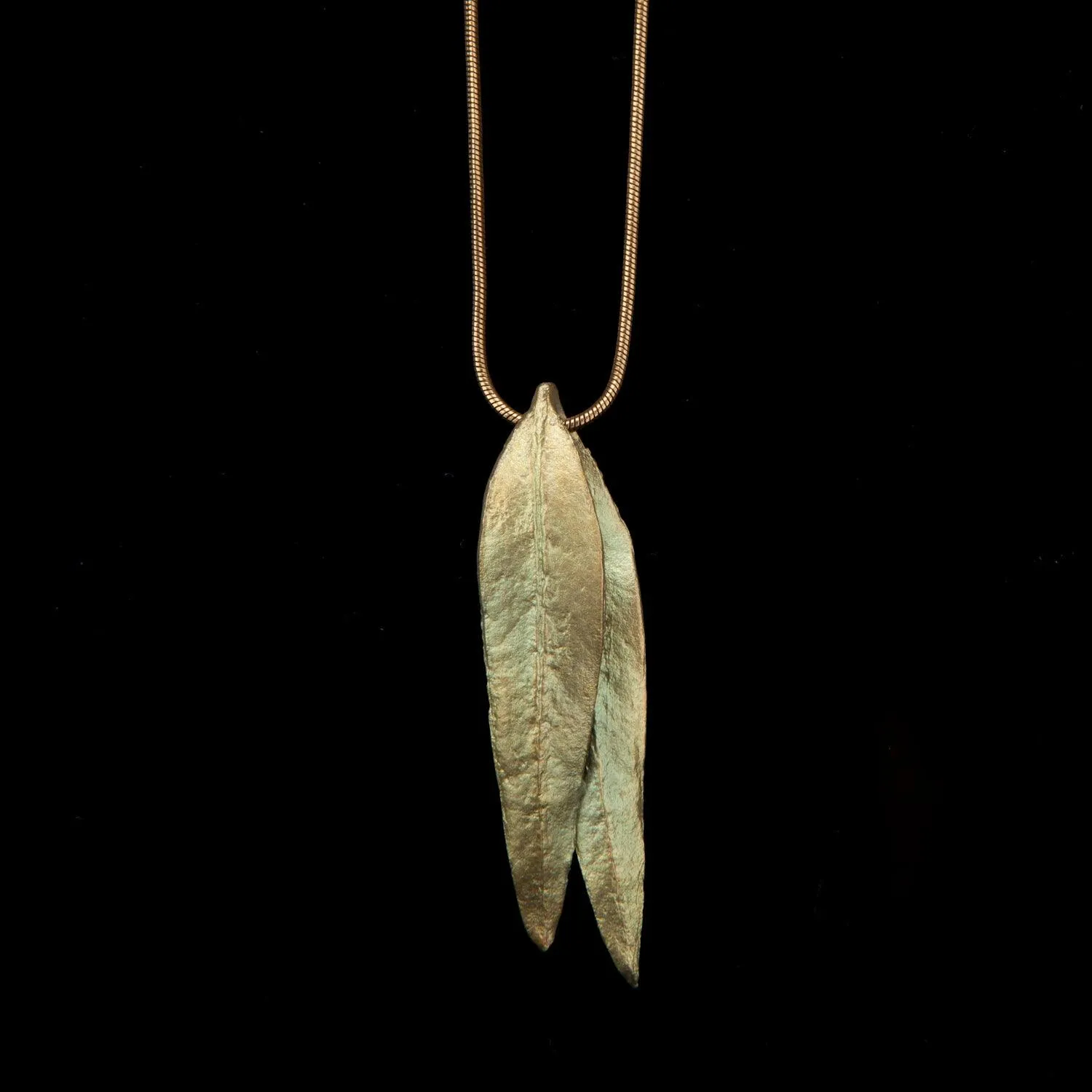 Eucalyptus Long Double Leaf Pendant