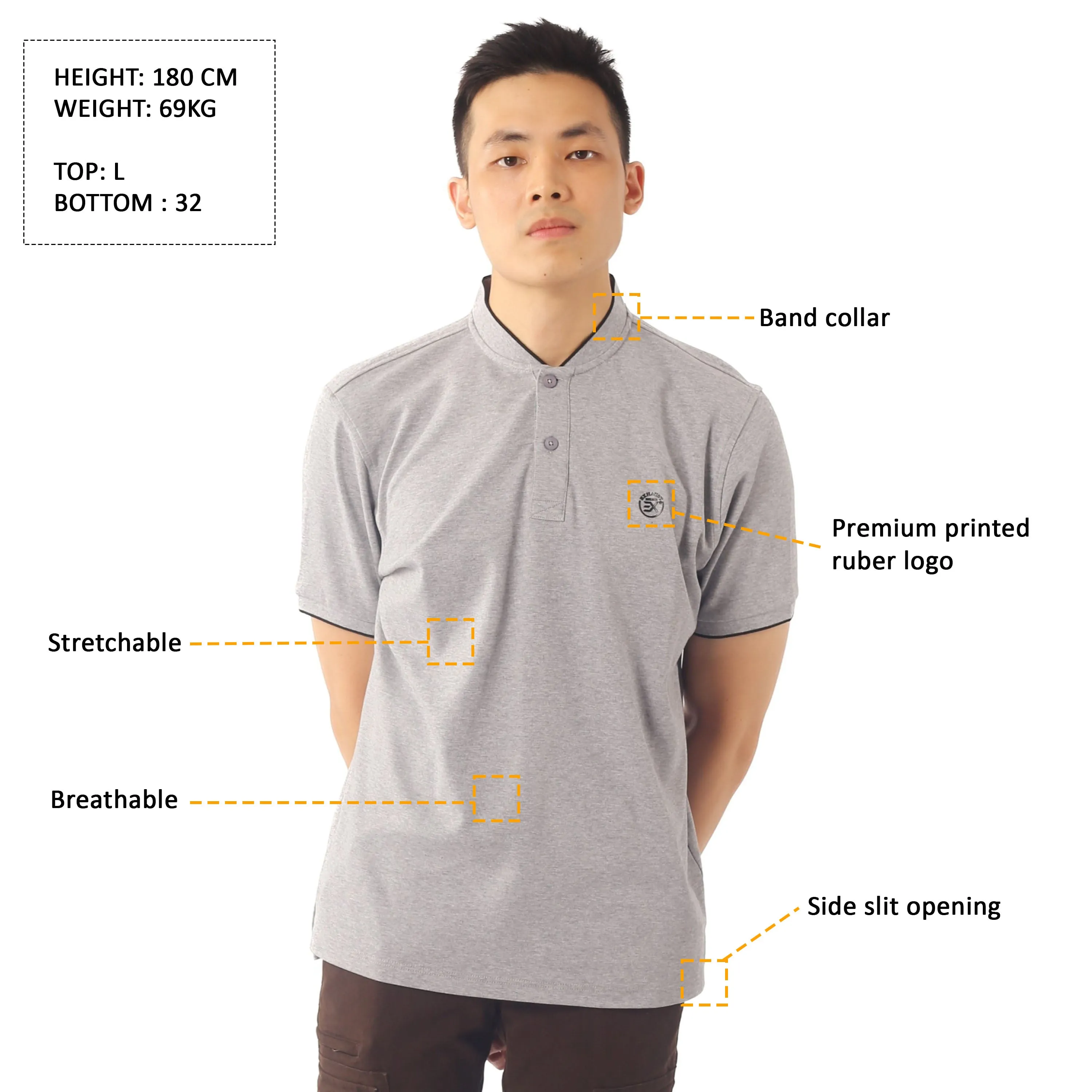 EXHAUST MENS POLO T-SHIRT [SLIM FIT] 1599